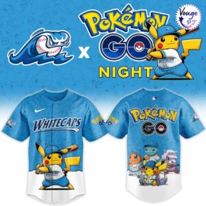 West Michigan Whitecaps x Pokemon GO Night 2026 Custom Baseball Jersey 2