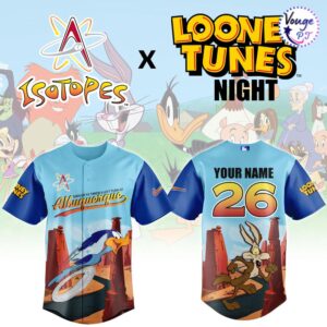 Albuquerque Isotopes x Looney Tunes Night 2026 Custom Baseball Jersey 2
