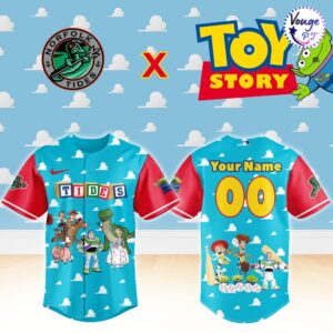 Norfolk Tides x Toy Story Night Custom Baseball Jersey 2