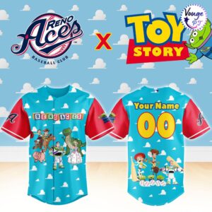 Reno Aces x Toy Story Night Custom Baseball Jersey 2