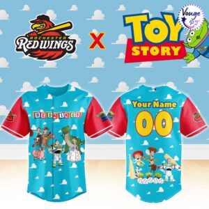 Rochester Red Wings x Toy Story Night Custom Baseball Jersey 3