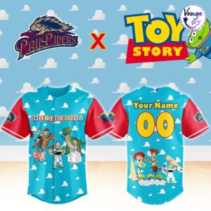 ScrantonWilkes Barre RailRiders x Toy Story Night Custom Baseball Jersey 2