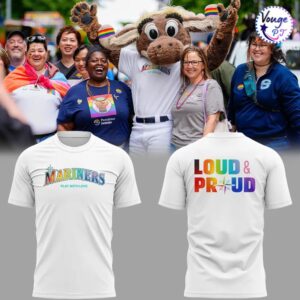 Seattle Mariners Pride Shirt Loud and Proud Rainbow T Shirt 1