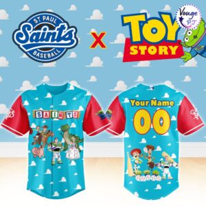 St Paul Saints x Toy Story Night Custom Baseball Jersey 2