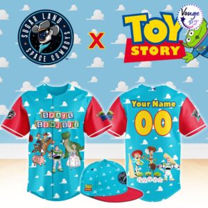 Sugar Land Space Cowboys x Toy Story Night Custom Baseball Jersey