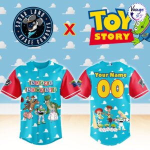 Sugar Land Space Cowboys x Toy Story Night Custom Baseball Jersey 2