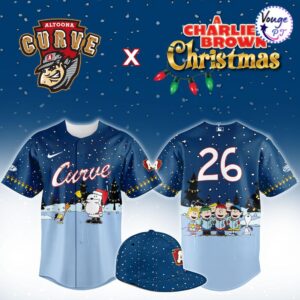 Altoona Curve x Snoopy & Peanuts Christmas In July Baseball Jersey