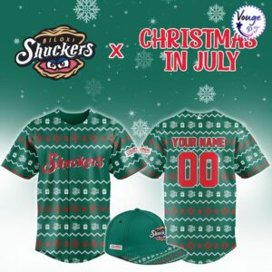 Biloxi Shuckers Christmas In July Custom Baseball Jersey