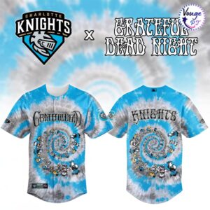 Charlotte Knights x Grateful Dead Night 2026 Baseball Jersey 2