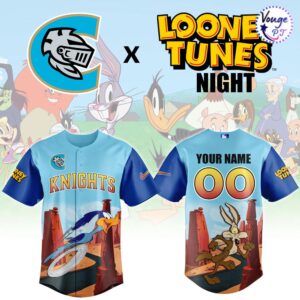 Charlotte Knights x Looney Tunes Night 2026 Custom Baseball Jersey 2