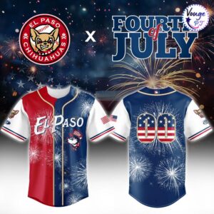El Paso Chihuahuas 4th Of July Independence Day Baseball Jersey 2