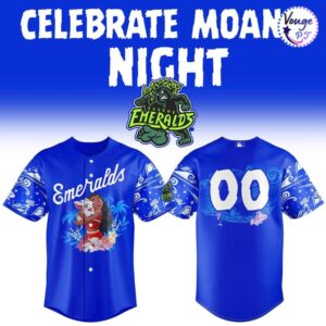 Eugene Emeralds Moana Night Custom Baseball Jersey