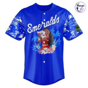 Eugene Emeralds Moana Night Custom Baseball Jersey 2