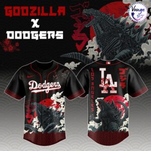 Godzilla x Los Angeles Dodgers King of the Monsters 2026 Baseball Jersey