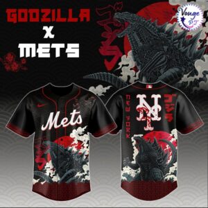 Godzilla x New York Mets King of the Monsters 2026 Baseball Jersey