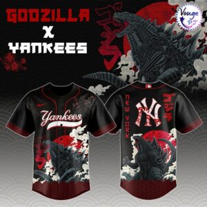 Godzilla x New York Yankees King of the Monsters 2026 Baseball Jersey