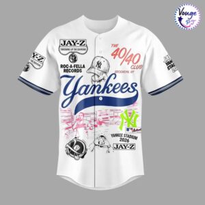 Jay Z x New York Yankees 2026 Concert Baseball Jersey 2
