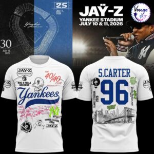 Jay-Z x New York Yankees 2026 Concert T-Shirt