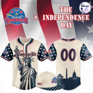 Knoxville Smokies Independence Day 2026 Custom Baseball Jersey
