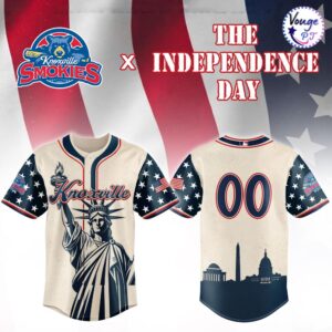Knoxville Smokies Independence Day 2026 Custom Baseball Jersey 2 1