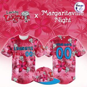 Lansing Lugnuts Margaritaville Night 2026 Custom Baseball Jersey