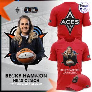 Las Vegas Aces Becky Hammon 2026 WNBA All Star Coach T Shirt 2