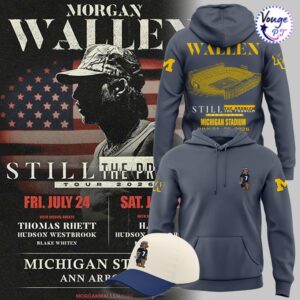 Morgan Wallen x Michigan Wolverines Football Still The Problem Tour Hoodie