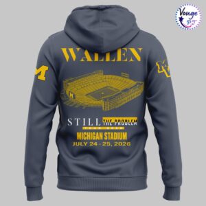Morgan Wallen x Michigan Wolverines Football Still The Problem Tour Hoodie 3