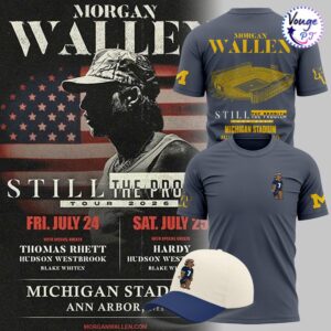 Morgan Wallen x Michigan Wolverines Football Still The Problem Tour T-Shirt