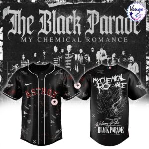 My Chemical Romance x Houston Astros The Black Parade Baseball Jersey