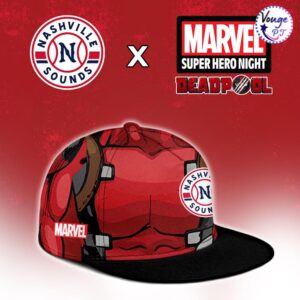 Nashville Sounds x Deadpool Marvel Super Hero Night Baseball Jersey 3