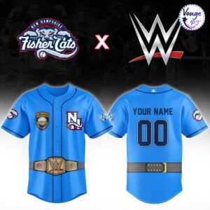 New Hampshire Fisher Cats WWE Night 2026 Custom Baseball Jersey 2 1