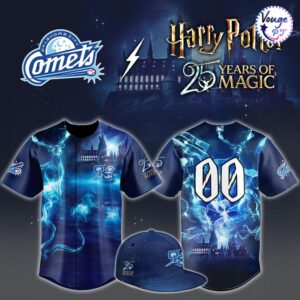 Oklahoma City Comets x Harry Potter Custom Baseball Jersey 2