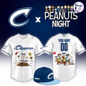 Peanuts Night x Columbus Clippers 2026 Custom Baseball Jersey
