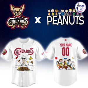 Peanuts Night x El Paso Chihuahuas 2026 Custom Baseball Jersey 2