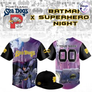 Portland Sea Dogs Superhero Night Custom Baseball Jersey