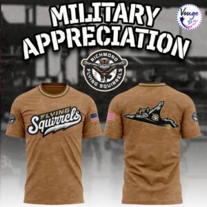 Richmond Flying Squirrels Military Appreciation 2026 T-Shirt