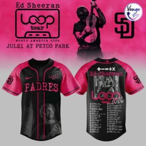 San Diego Padres x Ed Sheeran Loop Tour 2026 Baseball Jersey 2