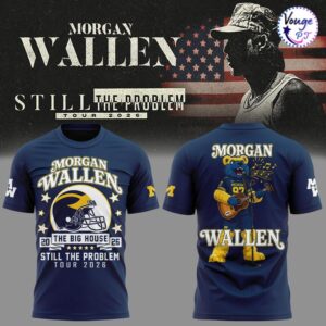 Still The Problem Tour 2026 Morgan Wallen Michigan Wolverines Football Tee