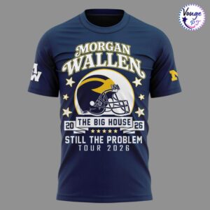 Still The Problem Tour 2026 Morgan Wallen Michigan Wolverines Football Tee 2