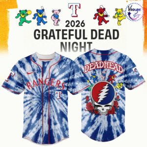 Texas Rangers x Grateful Dead Night 2026 Baseball Jersey