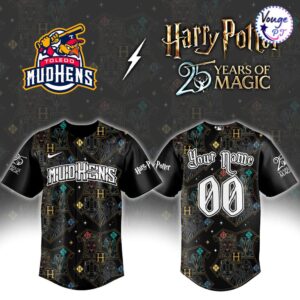 Toledo Mud Hens x Harry Potter Custom Baseball Jersey 2